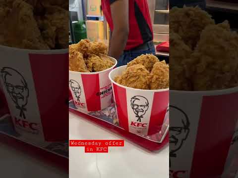 Wednesday offer in KFC#birthday #family #friends #party #celebration #food #kfc #kfcchicken #delhi