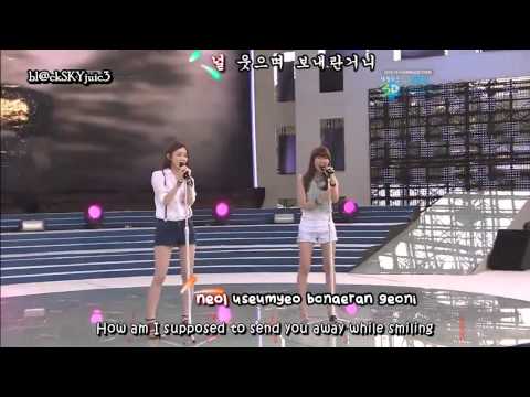 Davichi - Time Please Stop LIVE [eng sub+kara]