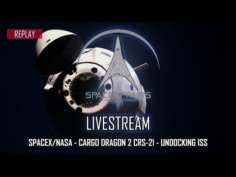 SpaceX/NASA - Dragon Cargo CRS-21 - Undocking ISS - January 12, 2021