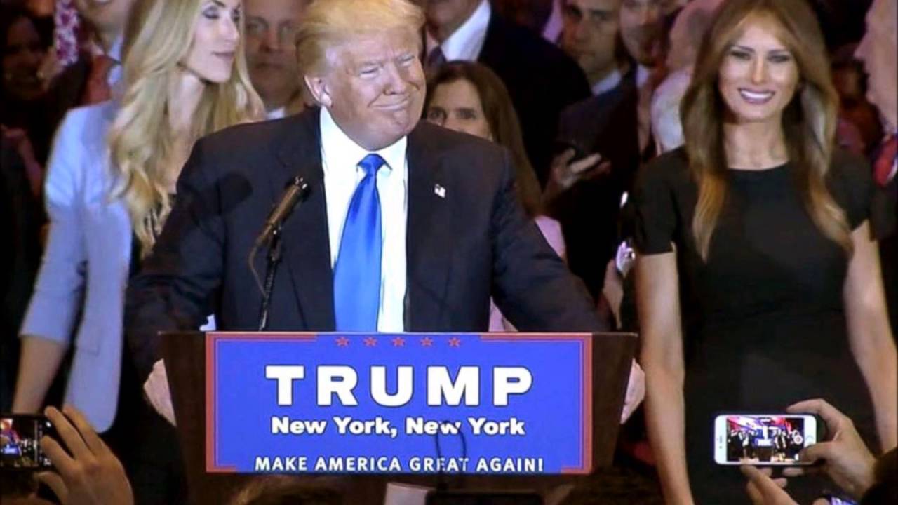 Donald Trump sweeps all 5 States and declares himself the presumptive nominee