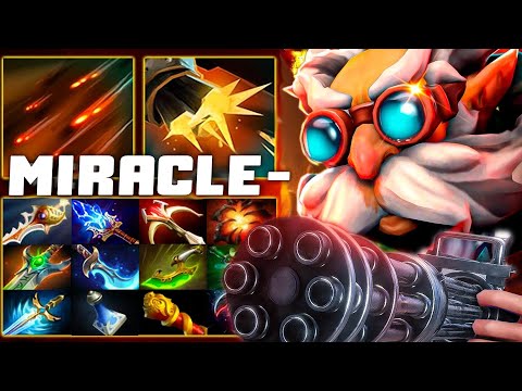 Miracle- BACK to his Gyrocopter - The Real Farming Machine First Item Crystalys Dota 2
