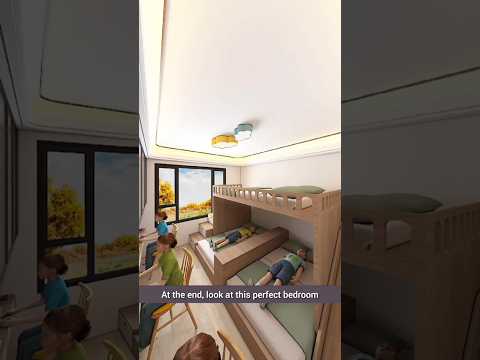 Transforming A Single And Small BedRoom Into Perfect for Three Kids #shorts