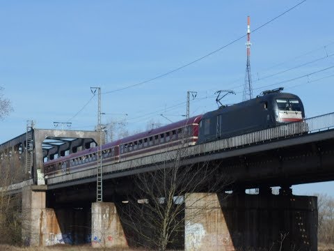 MRCE-Taurus mit Fußball-Sonderzug in Magdeburg und Biederitz (07.04.2018)