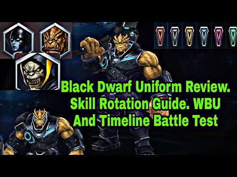 Black Dwarf New Uniform Review | Wbu & Timeline Battle Test - Marvel Future Fight