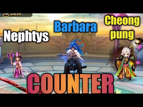 Counter Nephtys Barbara Cheongpung Siege Battle Summoners War STC Channel