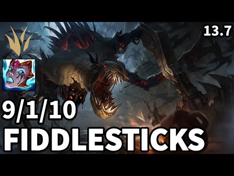Fiddlesticks Jungle vs Poppy - EUW Grandmaster | Patch 13.7