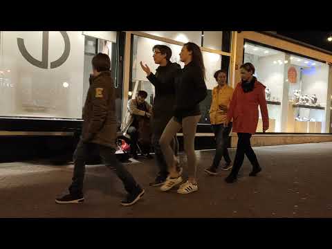 A wonderful artist in the streets of Zagreb, Croatia