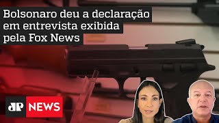 Bolsonaro diz que quer repetir no Brasil leis de armas dos EUA se reeleito