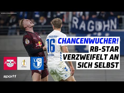 RB Leipzig - 1. FC Magdeburg (3:1): Tore und Highlights | DFB-Pokal
