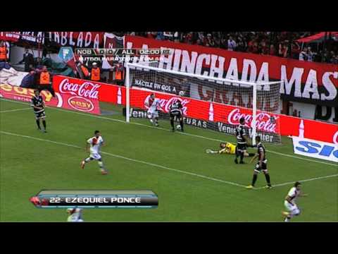 Gol de Ponce. Newell`s 1 All Boys 0. Fecha 18. Torneo Final 2014. Fútbol Para Todos