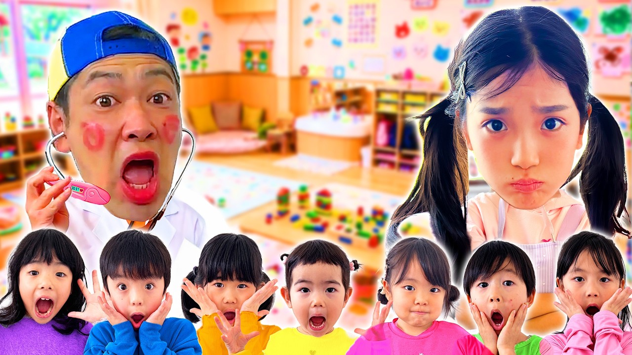 【寸劇】みのちゃんとパパくんは保育園の先生になって、生活のルーティンを学ぶ！よみきかせキャンバスコラボ