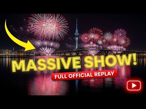 Auckland New Year Fireworks 2026 🎆 | Sky Tower & Harbour Bridge Replay