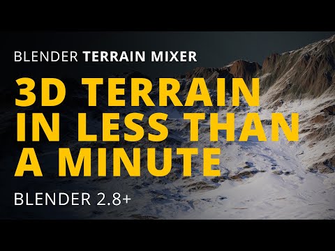 (OUTDATED) How to build realistic terrain inside Blender in less than a minute?