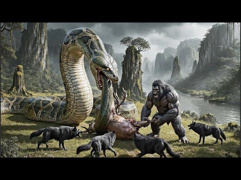 Life Millions of Years Ago | Prehistoric Humans Vs Titanoboa: The terrible war 12!