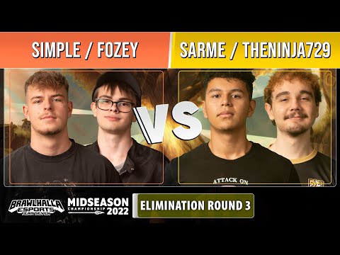 simpLe & Fozey VS Sarme & TheNinja729 - Elimination R3 - Midseason Championship 2022 - Doubles