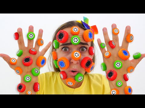 Toys gets stuck on mom's face  Vlad and Niki