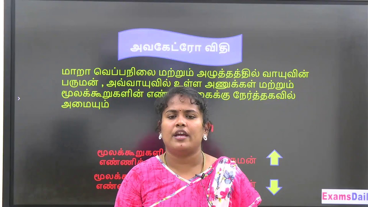 fundamental laws of volume/10th science in tamil