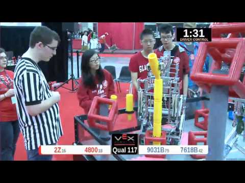 2015 VRC Engr Q117 - 2Z 4800 vs 9031B 7618B - 76 to 58 - VEX Worlds 2015 - Engineering Division