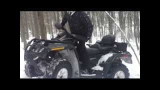 preview picture of video 'ATV квадроциклы SNOW Can-Am Outlander 800 vs Yamaha Grizzly 700'