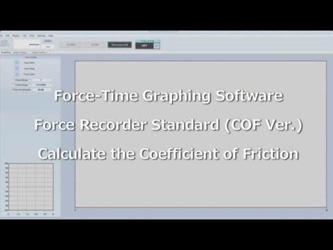 Users' Guide - Software Force Recorder Standard COF Ver: Calculate the Coefficient of Friction