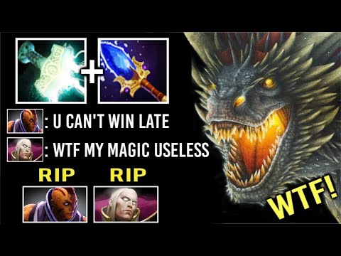 EPIC Electric Black Dragon vs PRO Anti Mage Crazy Late Game Fights Super Hard Top Ranked Game Dota 2