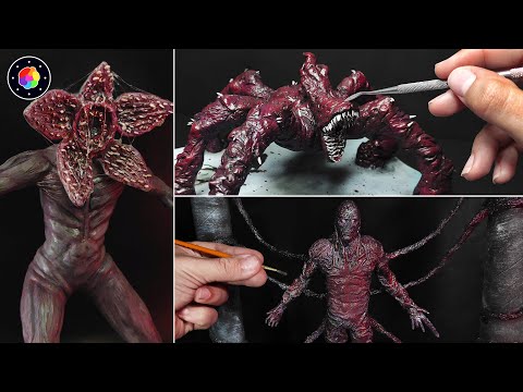 SCULPTING ALL the MONSTERS from STRANGER THINGS (Demogorgon, Vecna ​​and...) Clay | PlastiVerse