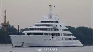 preview picture of video 'Megayacht AZZAM - Weser höhe Brake Unterweser / Germany'