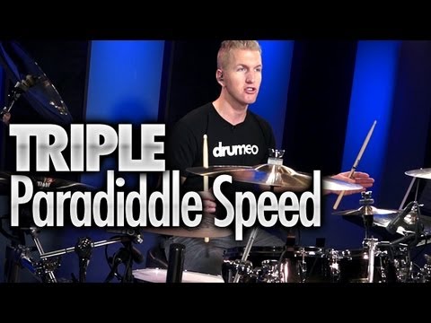 Triple Paradiddle Speed (Drum Lesson)