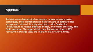 P227 | Facebook’s Tectonic Filesystem: Efficiency from Exascale