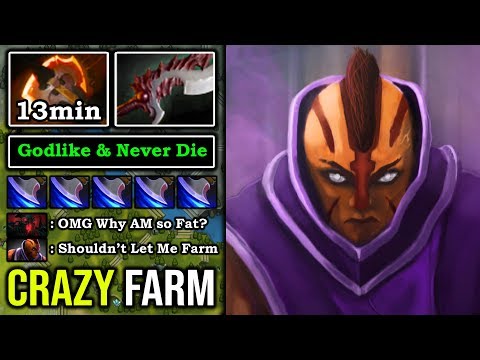 HOW TO CRAZY FAST FARM LIKE A 9K ANTI MAGE 13Min Battlefury + Ultra Instinct 870 GPM DotA 2