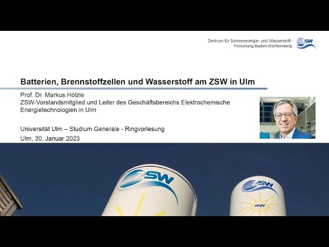 Batterien, Brennstoffzellen und Wasserstoff am ZSW in Ulm von Prof. Dr. Markus Hölzle, ZSW Ulm