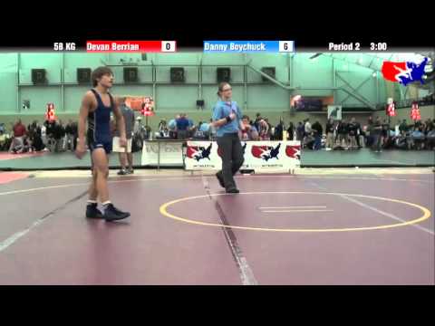 Devan Berrian vs. Danny Boychuck at 2013 ASICS FILA Cadet Nationals - GR