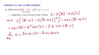 L17.3 Solution to the LLMS Problem