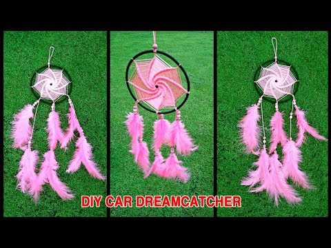 DIY How to make hanging Dreamcatcher for cars Video