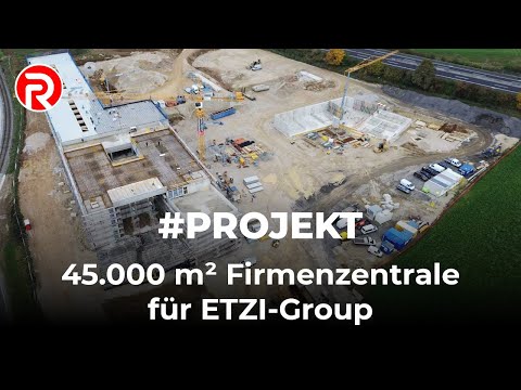 ETZI-Bau errichtet in Ried im Traunkreis eine neue Firmenzentrale, in der künftig alle Unternehmen der ETZI-Gruppe vereint werden.