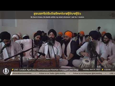 009 Bhai Telvinder Singh Jee Toronto @ London April 2022 Raensabaayee Keertan Smaagam