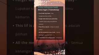 Download lagu CONTOH KALIMAT SEDIH DALAM BAHASA INGGRIS BUAT BIKIN STATUS ATAU STORY INSTAGRAM KAMU BESTIE mp3 Download lagu CONTOH KALIMAT SEDIH DALAM BAHASA INGGRIS BUAT BIKIN STATUS ATAU STORY INSTAGRAM KAMU BESTIE mp3