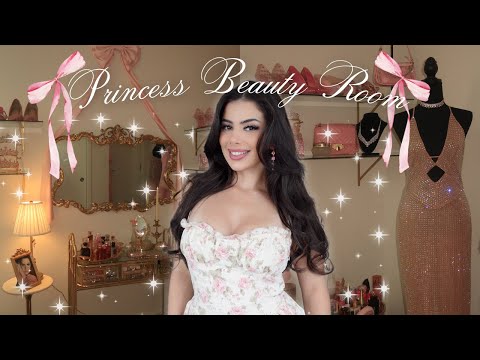 BEAUTY ROOM TOUR I Vintage Princess Aesthetic 🎀 + @FashionNova Haul!