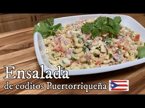 Ensalada de Coditos Puertorriqueña (Puerto Rican elbow...