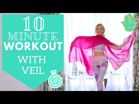 10 Minute Workout Beautiful Arms Training with the Veil - Best Belly Dance Workout