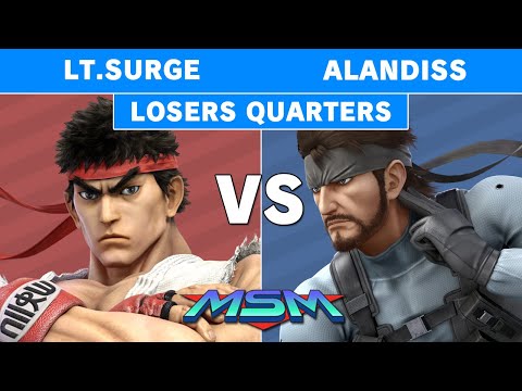 MSM Online 5 - Lt.Surge (Ryu) Vs Alandiss (Snake) Losers Quarters - Smash Ultimate