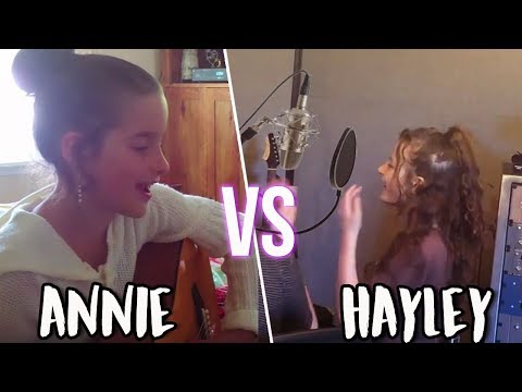 ANNIE LEBLANC VS HAYLEY LEBLANC SINGING AT AGE 9!