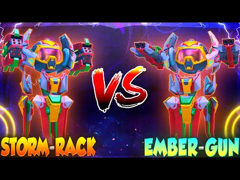 STORM RACK 12 VS EMBER GUN 12!! 🤩🔥 || WHICH ONE IS BEST? || MECH ARENA ||