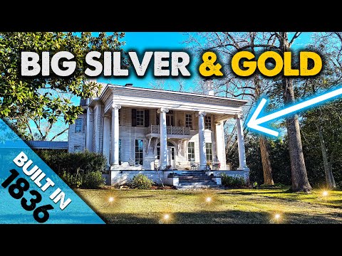 BIG SILVER & GOLD! Metal Detecting Dream Hunt At Stunning 1836 Home!