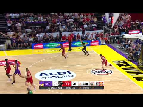 Casper Ware with 33 Points vs. Perth Wildcats