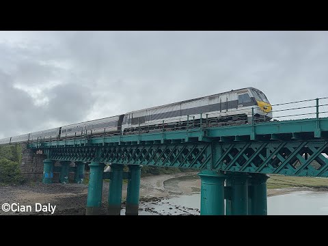 Irish Rail 201 Class Loco 233 + Enterprise Train - Laytown Viaduct (10/7/23)