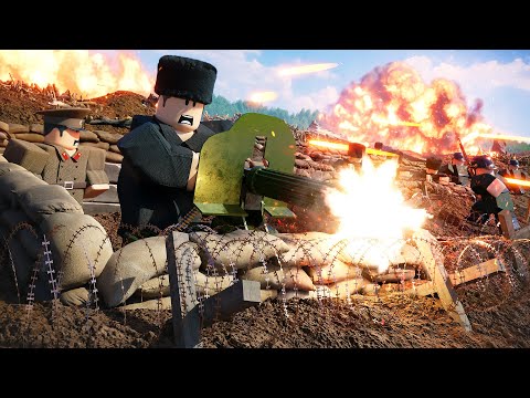 I Hosted the BIGGEST EVER TRENCH WAR in a Private Roblox Entrenched Server