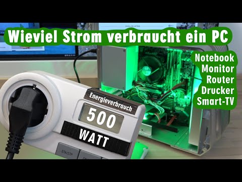 Wieviel Strom verbraucht ein PC Notebook Monitor Smart-TV Drucker Router - Stromverbrauch anzeigen