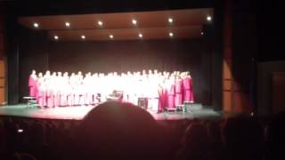 Harrisburg High School SD Choir signing Festival Sanctus