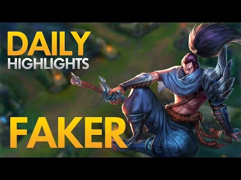 SKT T1 FAKER - Yasuo Mid Lane - Daily Highlights